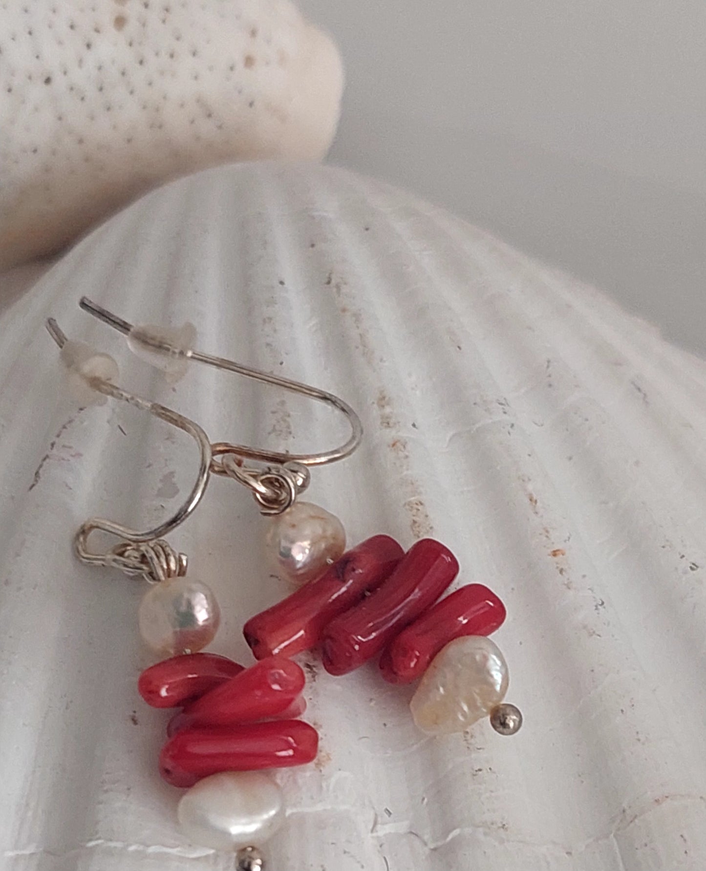 Coral Earrings